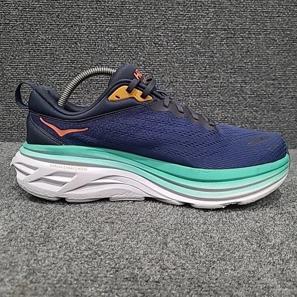 Hoka Bondi 8  Womens Sz 10.5 B‎ Outer Space Bellwether Blue Running 1127952 OSBB - Picture 10 of 16